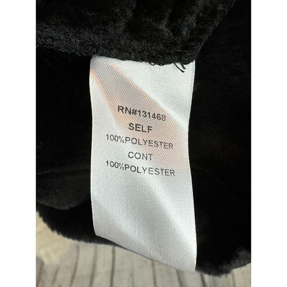 VICI EXCLUSIVE x FATE ivory faux fur black faux leather boho vest M NWT - Picture 9 of 11